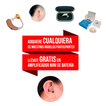 Auditivos para sordera moderada y severa.